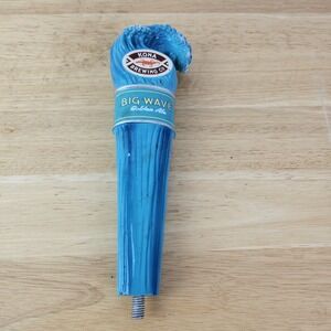 Beer Tap Handle Kona Brewing Co.‎ Big Wave Breweriana Blue Hawaiian Mancave Bar